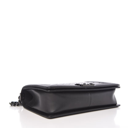 Chanel Calfskin Quilted New Medium Boy Flap So Black 12 of 16
