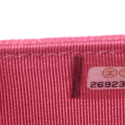 Chanel Caviar Quilted Flap Card Holder Pink 8 of 9