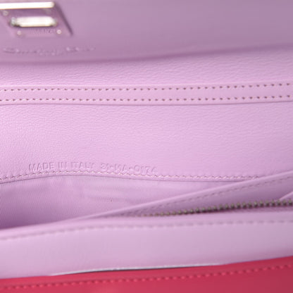 Christian Dior Calfskin Tri-Color Wallet On Chain Pink 7 of 8
