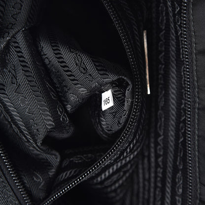 Prada Saffiano Tessuto Nylon Shopping Tote Black 6 of 15