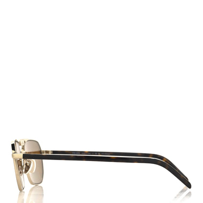 Prada Metal Logo Sunglasses SPR 58Y Gold Tortoise 3 of 7