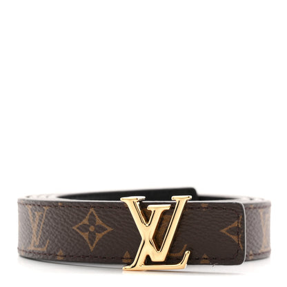 Louis Vuitton Calfskin Monogram 20mm LV Iconic Reversible Belt 80 32 Black 1 of 7