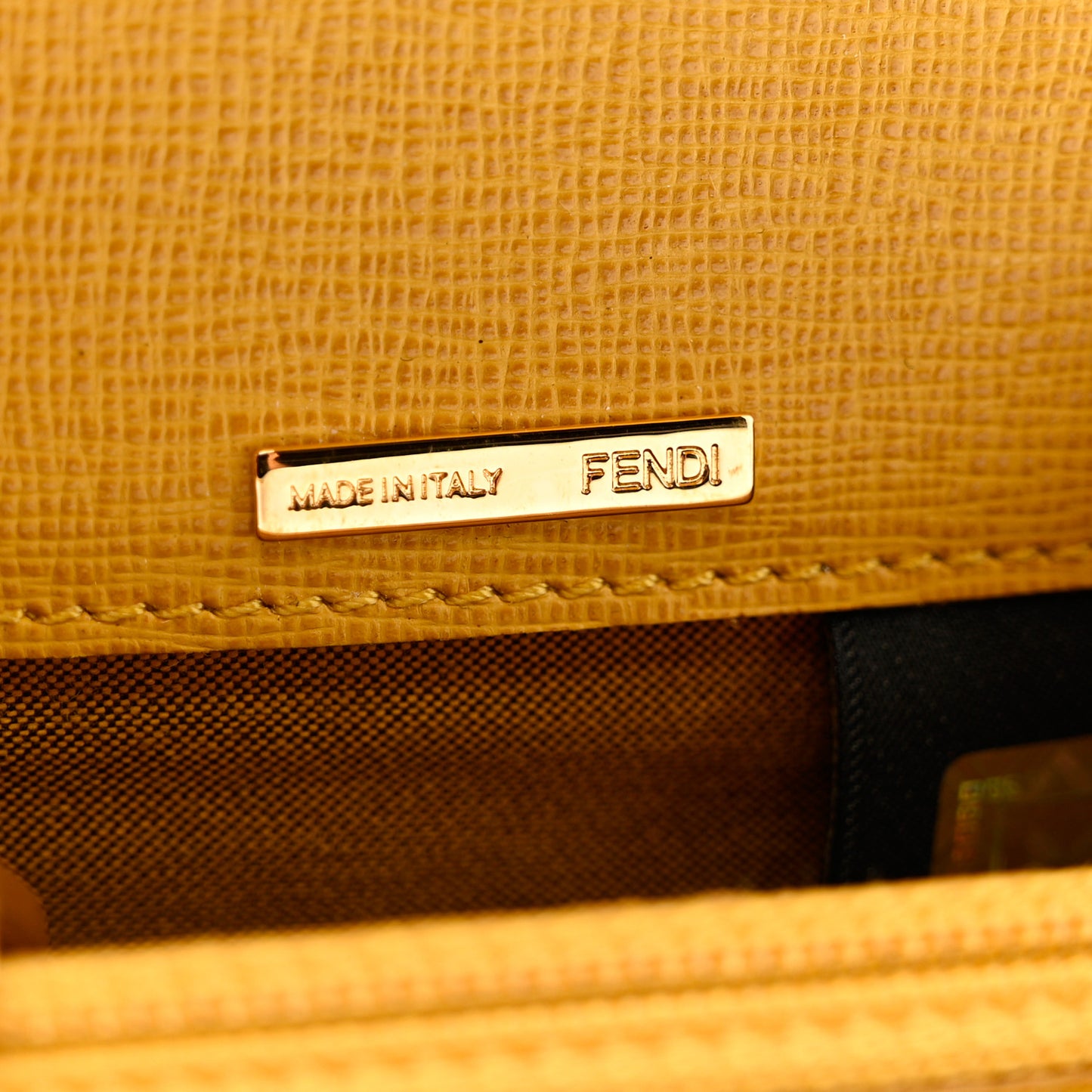 Zucca Spalmati Gusseted Card Holder Tobacco Yellow