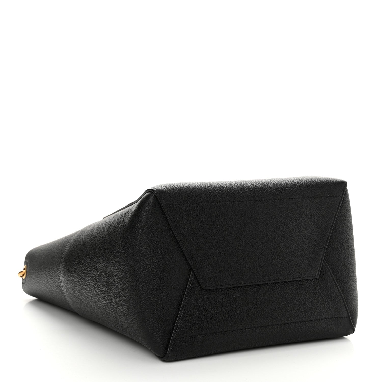 Celine Soft Grained Calfskin Sangle Bucket Bag Black 4 of 12
