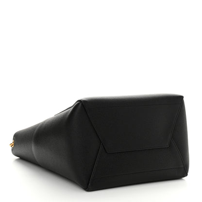 Celine Soft Grained Calfskin Sangle Bucket Bag Black 4 of 12