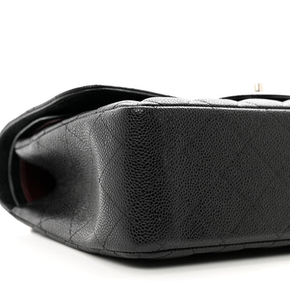Chanel Caviar Quilted Jumbo Double Flap Black 9 of 10