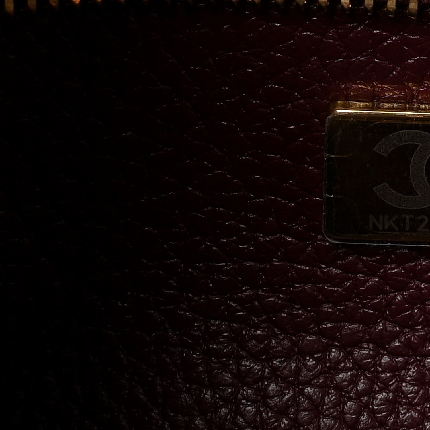 Chanel Grained Calfskin Stitched Urban Essentials Small Shopping Bag Burgundy 7 of 10
