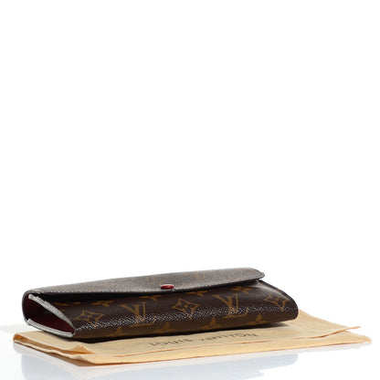 Louis Vuitton Monogram Emilie Wallet Red 4 of 7
