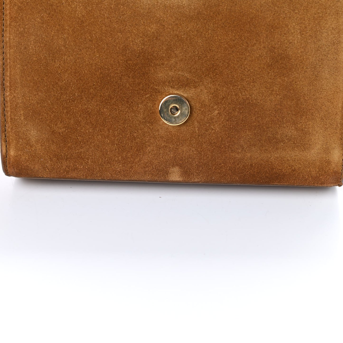 Suede Small Classic Monogram Kate Tassel Satchel Light Ochre