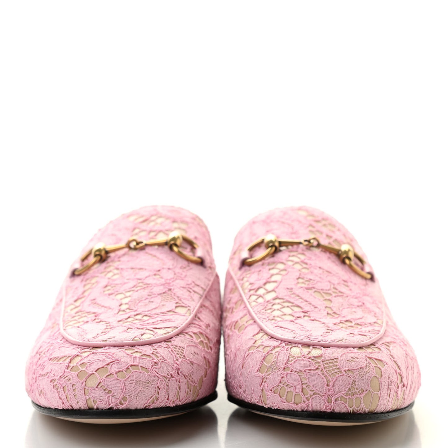 Lace Malaga Kid Womens Princetown Slippers 37.5 Sugar Pink Skin Rose