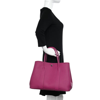 Hermes Vache Country Garden Party MM 36 Rose Pourpre 2 of 10