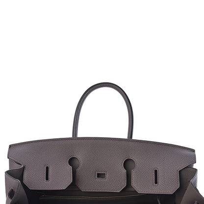 Hermes Togo Birkin 35 Etain 17 of 30