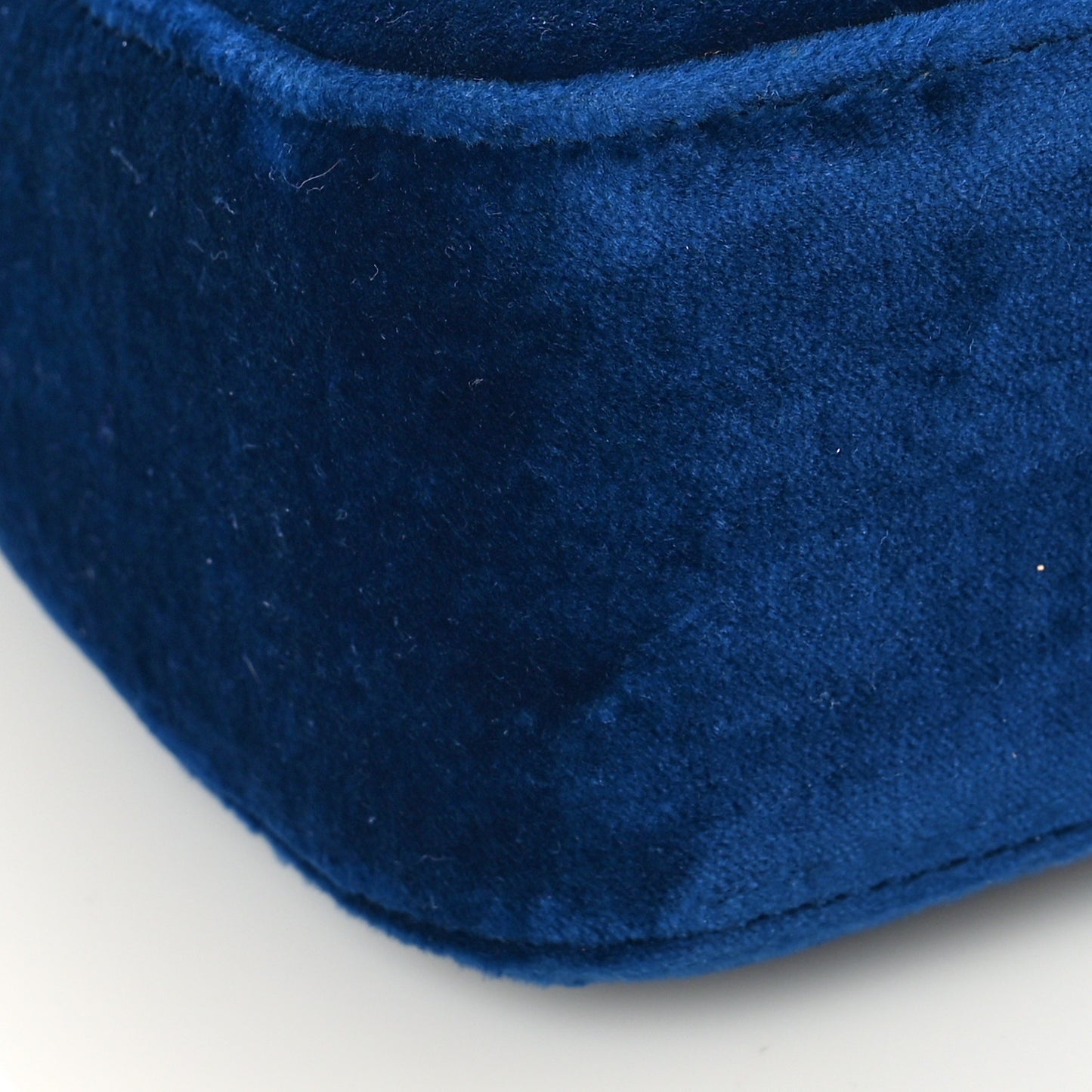 Velvet Matelasse Small GG Marmont Shoulder Bag Cobalt Blue