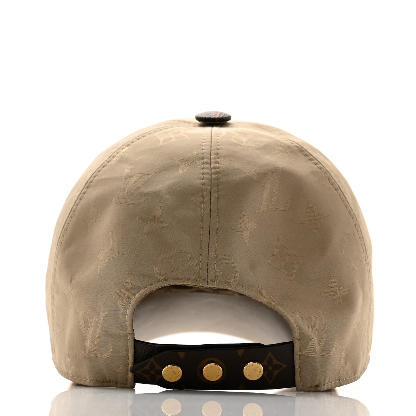 Monogram Polyester Silk LV Get Ready Cap M Beige