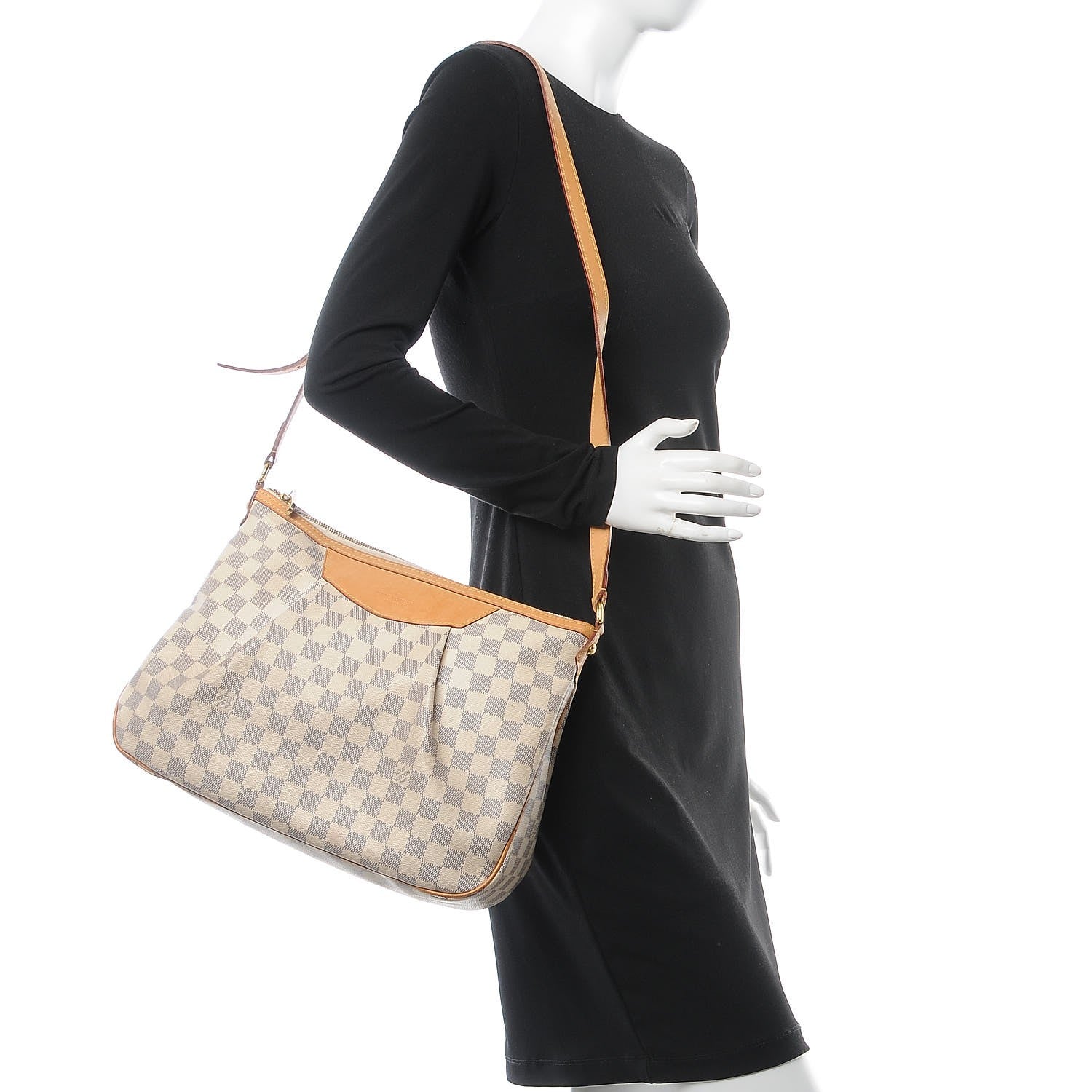 Louis Vuitton Damier Azur Siracusa MM 2 of 13