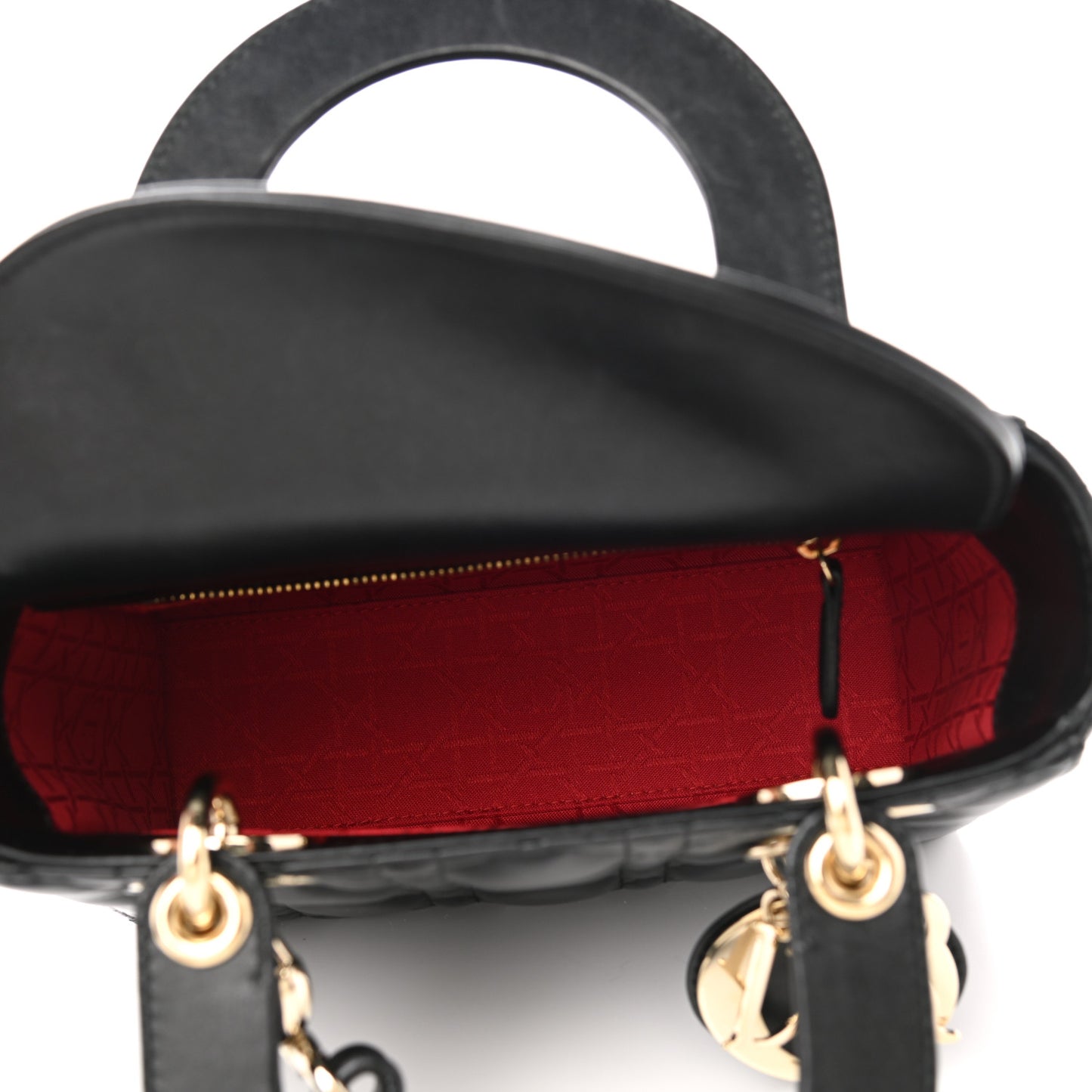 Lambskin Cannage Small My ABCDior Lady Dior Black