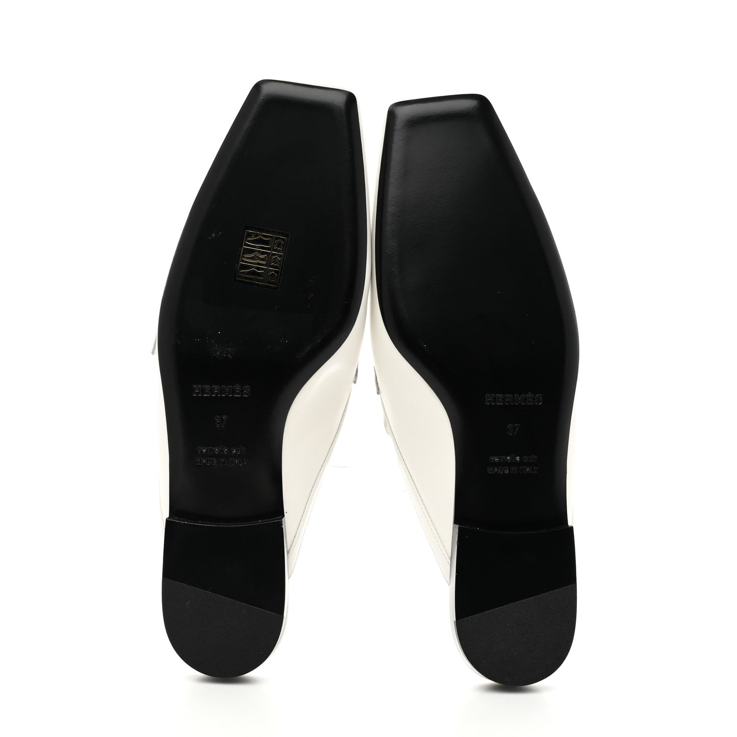 Calfskin Womens Groupie Mules 37 White