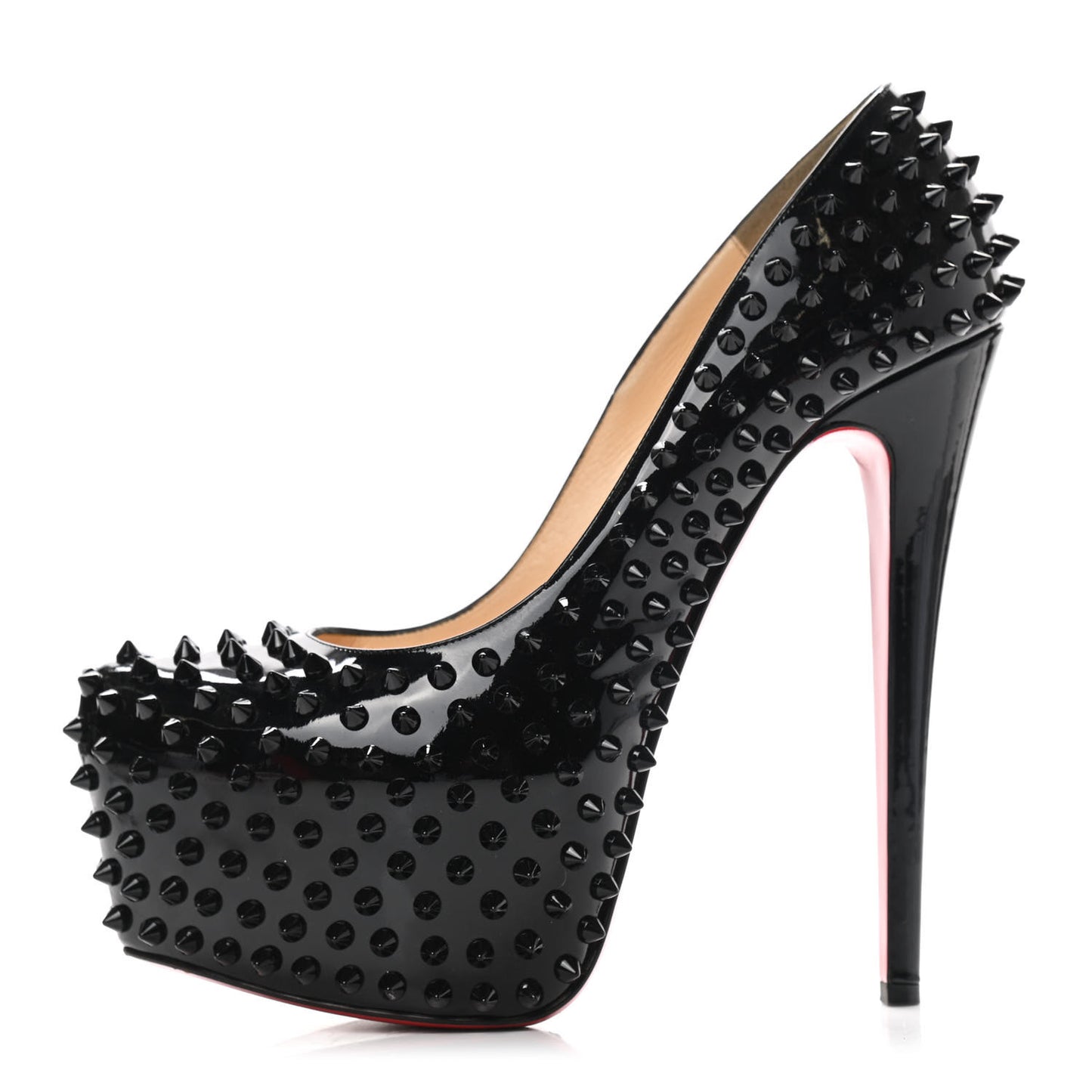 Patent Daffodile Spikes 160 Pumps 40 Black