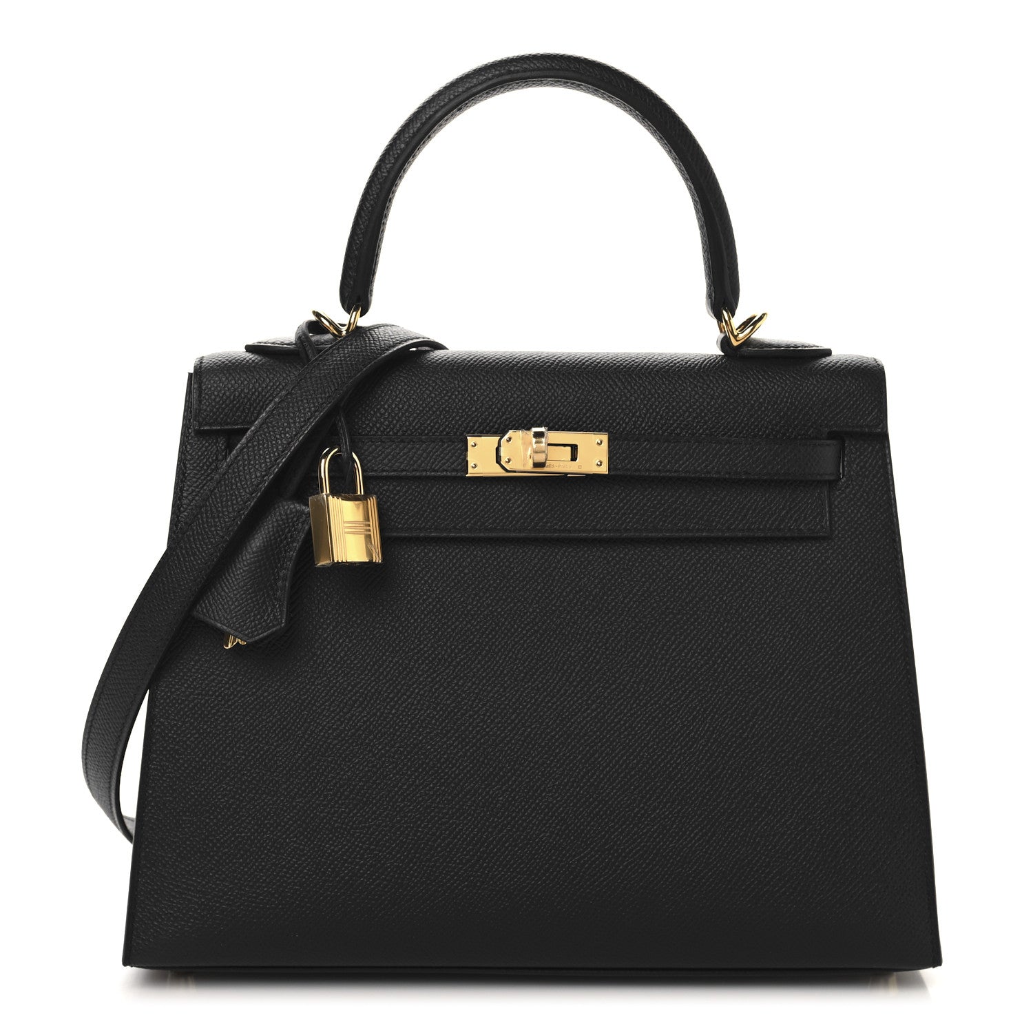 Hermes Epsom Kelly Sellier 25 Black 1 of 13