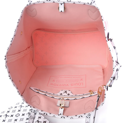Louis Vuitton Monogram Giant Neverfull MM Rouge 6 of 11