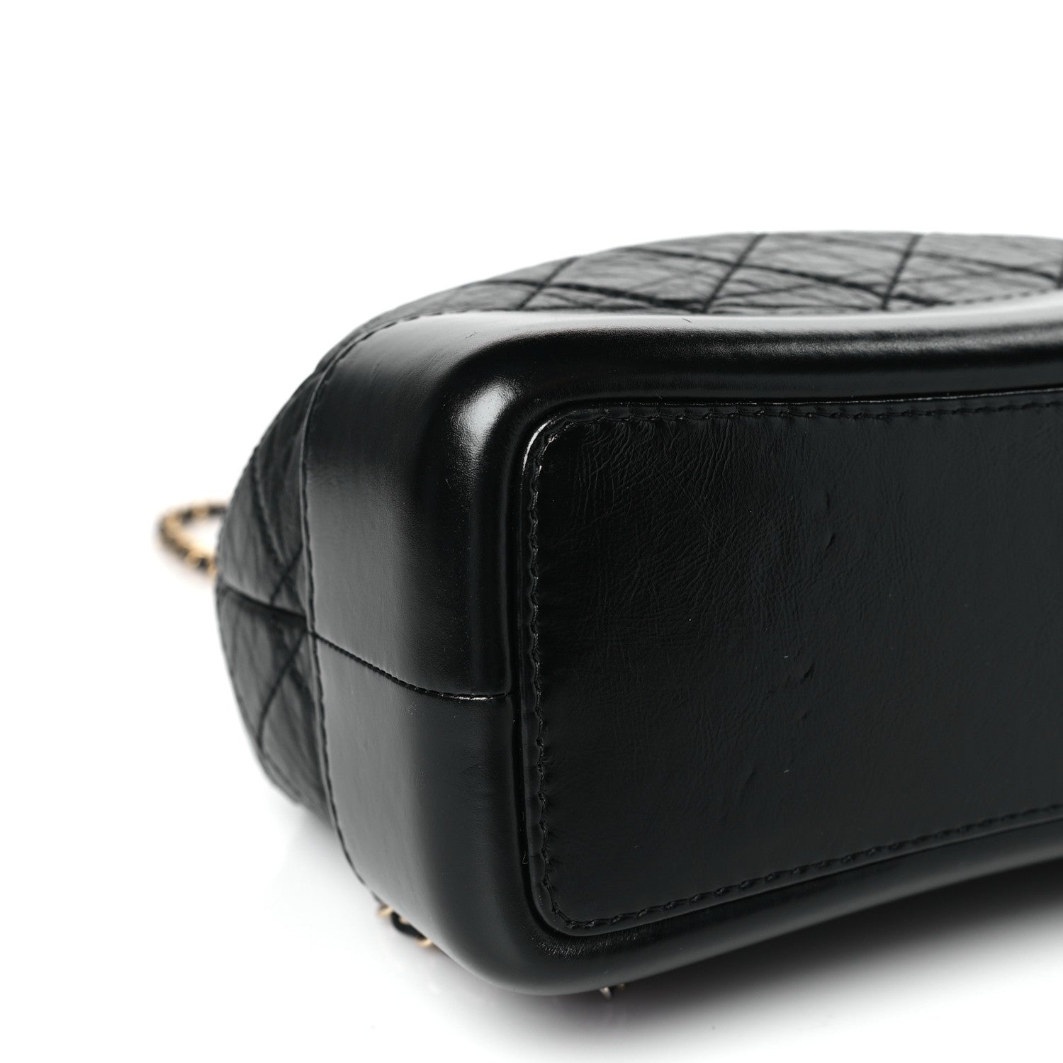 Chanel Aged Calfskin Quilted Small Gabrielle Backpack Black 8 of 10