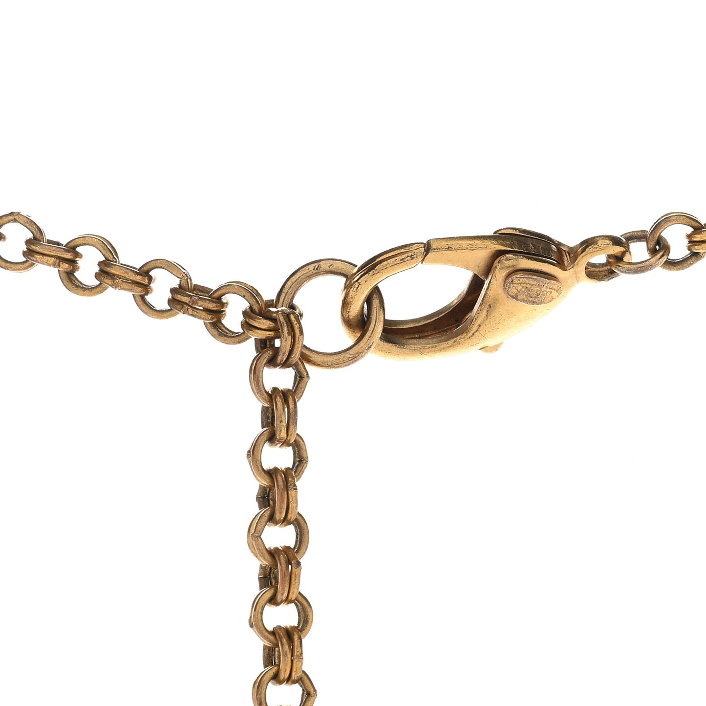 Resin CC Charms Necklace Black Gold