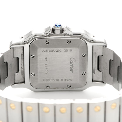 Cartier Stainless Steel 18K Yellow Gold 29mm Santos De Cartier Galbee Automatic Watch 4 of 5