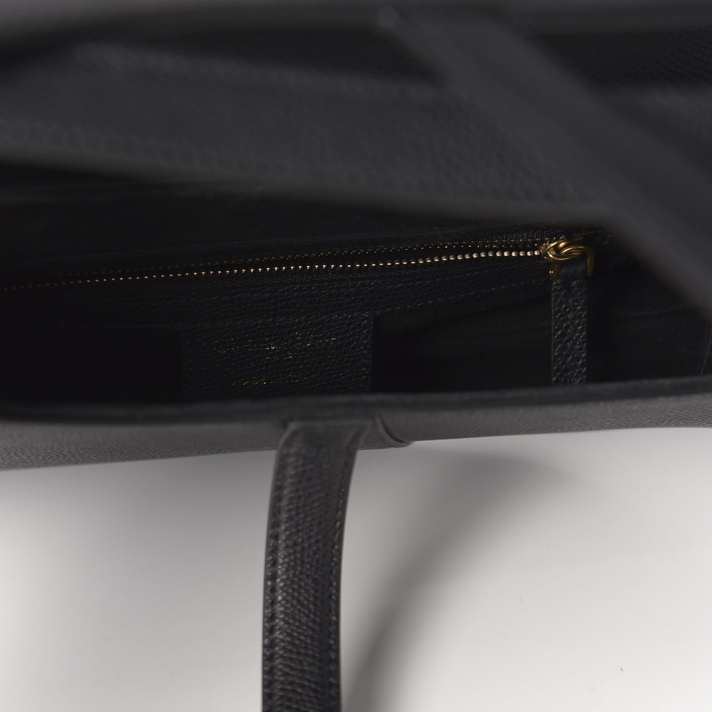 Grained Calfskin Saddle Bag Black