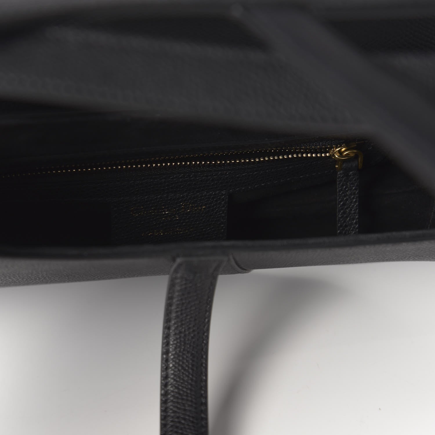 Christian Dior Grained Calfskin Saddle Bag Black 8 of 10