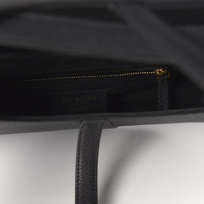 Christian Dior Grained Calfskin Saddle Bag Black 8 of 10