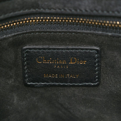 Christian Dior Calfskin Cannage Studded Medium Supple Lady Dior Black 6 of 12