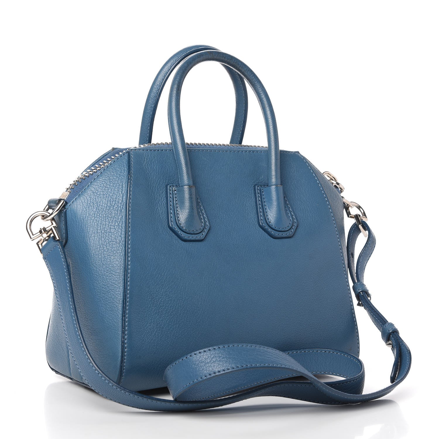 Givenchy Sugar Goatskin Mini Antigona Medium Blue 3 of 10