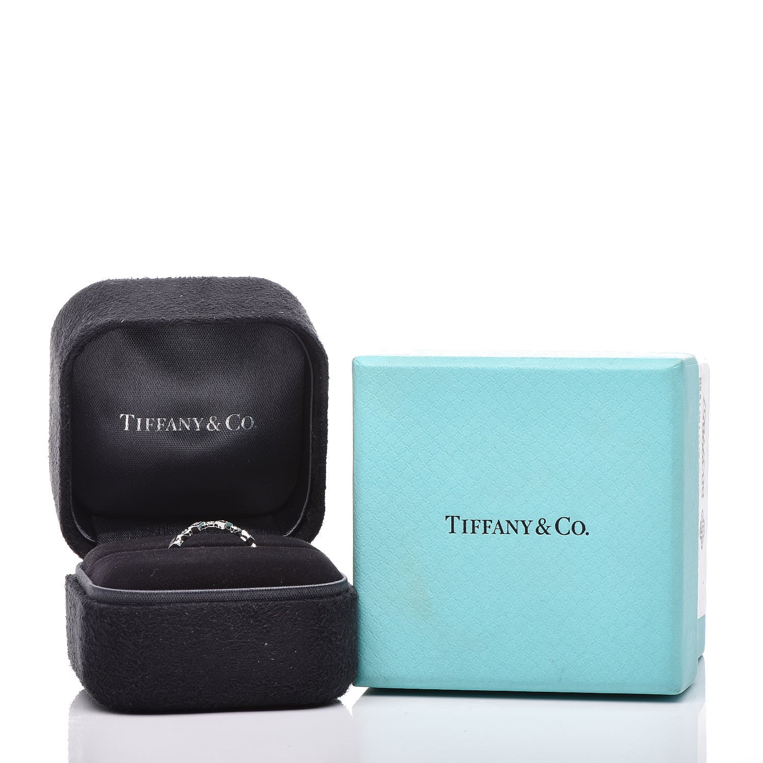 Tiffany Platinum Diamond Jazz Band Ring 49 4.75 5 of 5