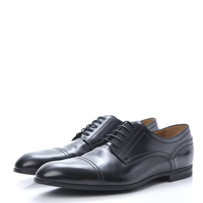 Gucci Calfskin Mens Captoe Derby Loafers 9 Black 3 of 9
