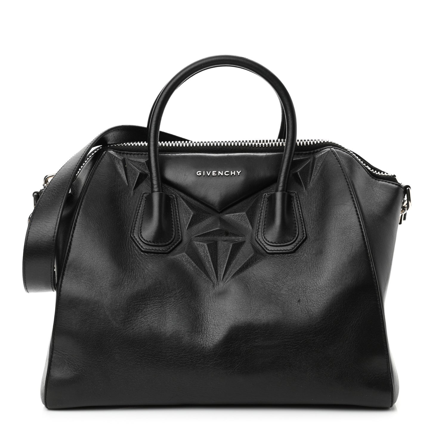 Calfskin 3D Stud Medium Antigona Black