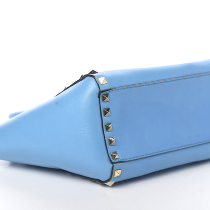 Valentino Garavani Vitello Mini Rockstud Double Handle Tote Parrot 8 of 15