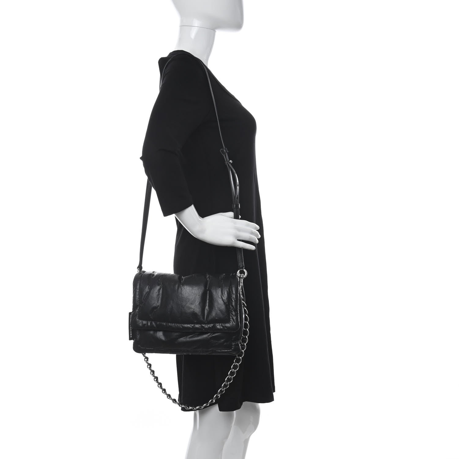 Marc Jacobs Lambskin The Pillow Bag Black 2 of 10