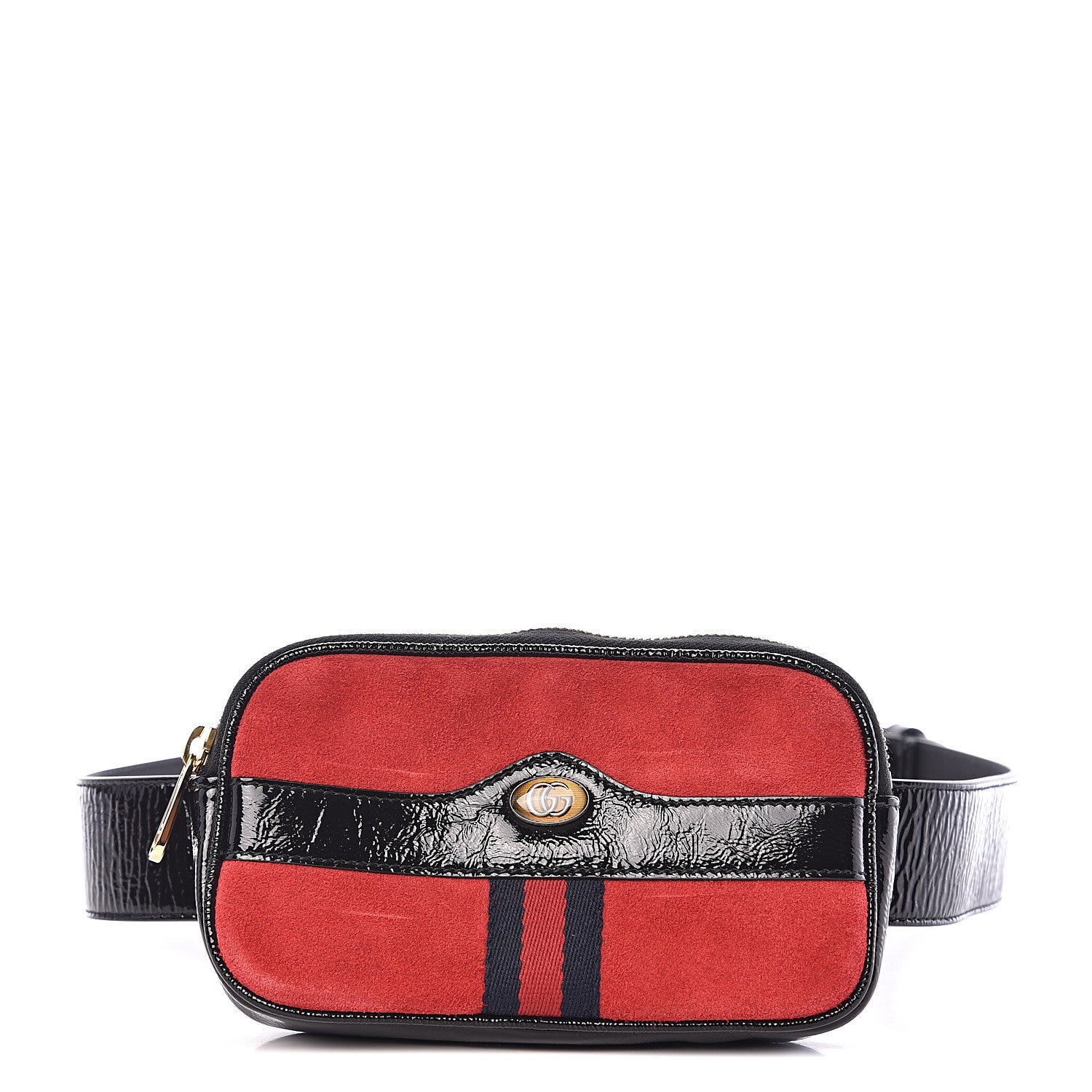 Gucci Suede Patent Ophidia Belted iPhone Case 80 32 Hibiscus Red 1 of 9