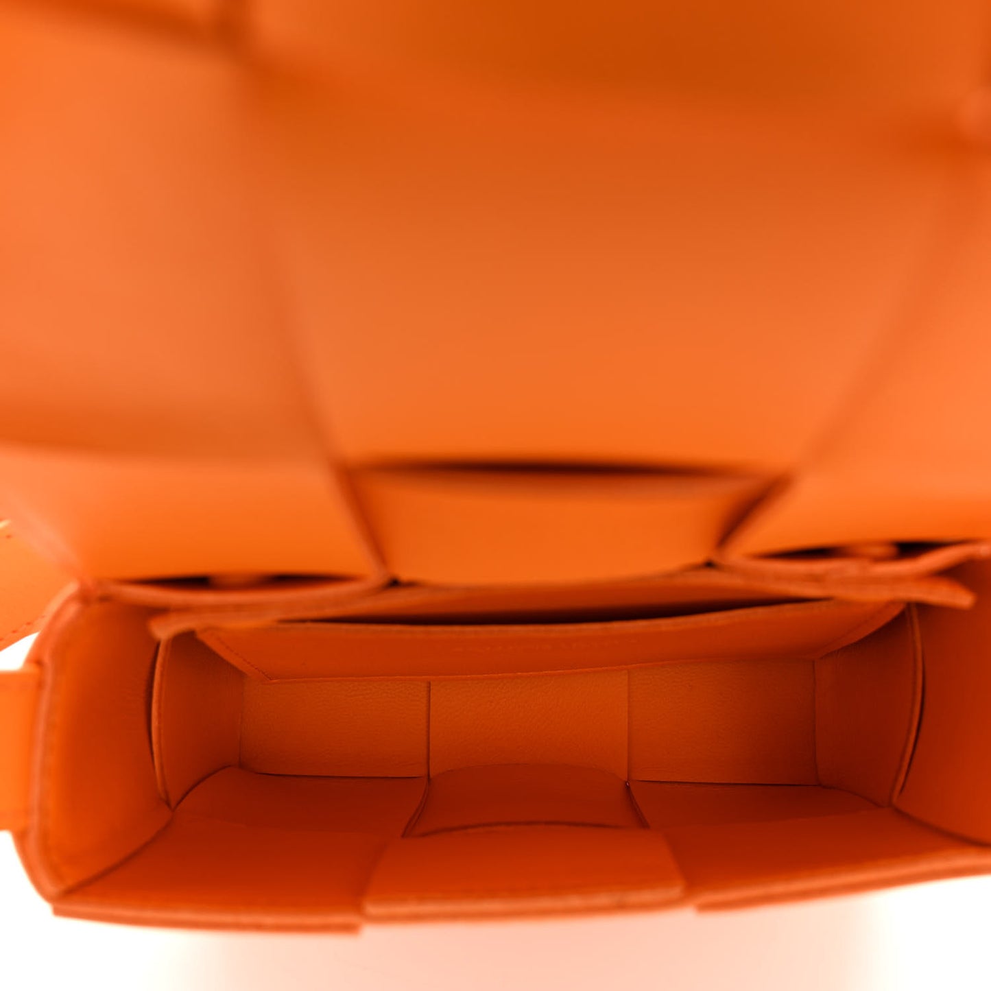 Lambskin Maxi Intreccio Candy Cassette Crossbody Bag Tangerine