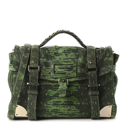 Mulberry Lizard Print Travel Day Grass Green 1 of 9
