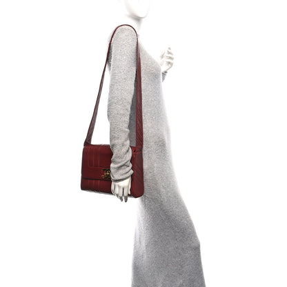 Chanel Lambskin Vertical Quilted CC Flap Shoulder Bag Burgundy 2 of 10