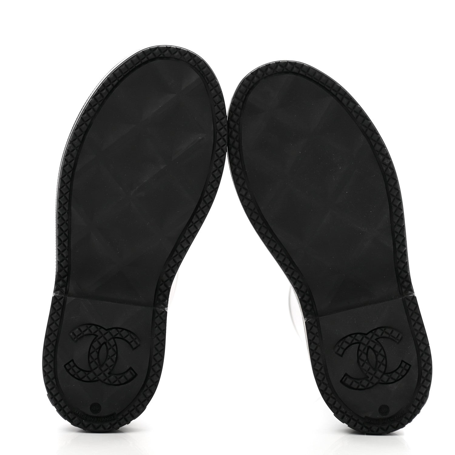 Chanel Caoutchouk CC High Boots 39 Black 5 of 9