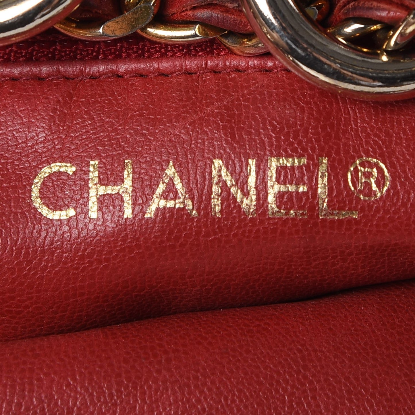 Lambskin Quilted Drawstring Bucket Bag Red
