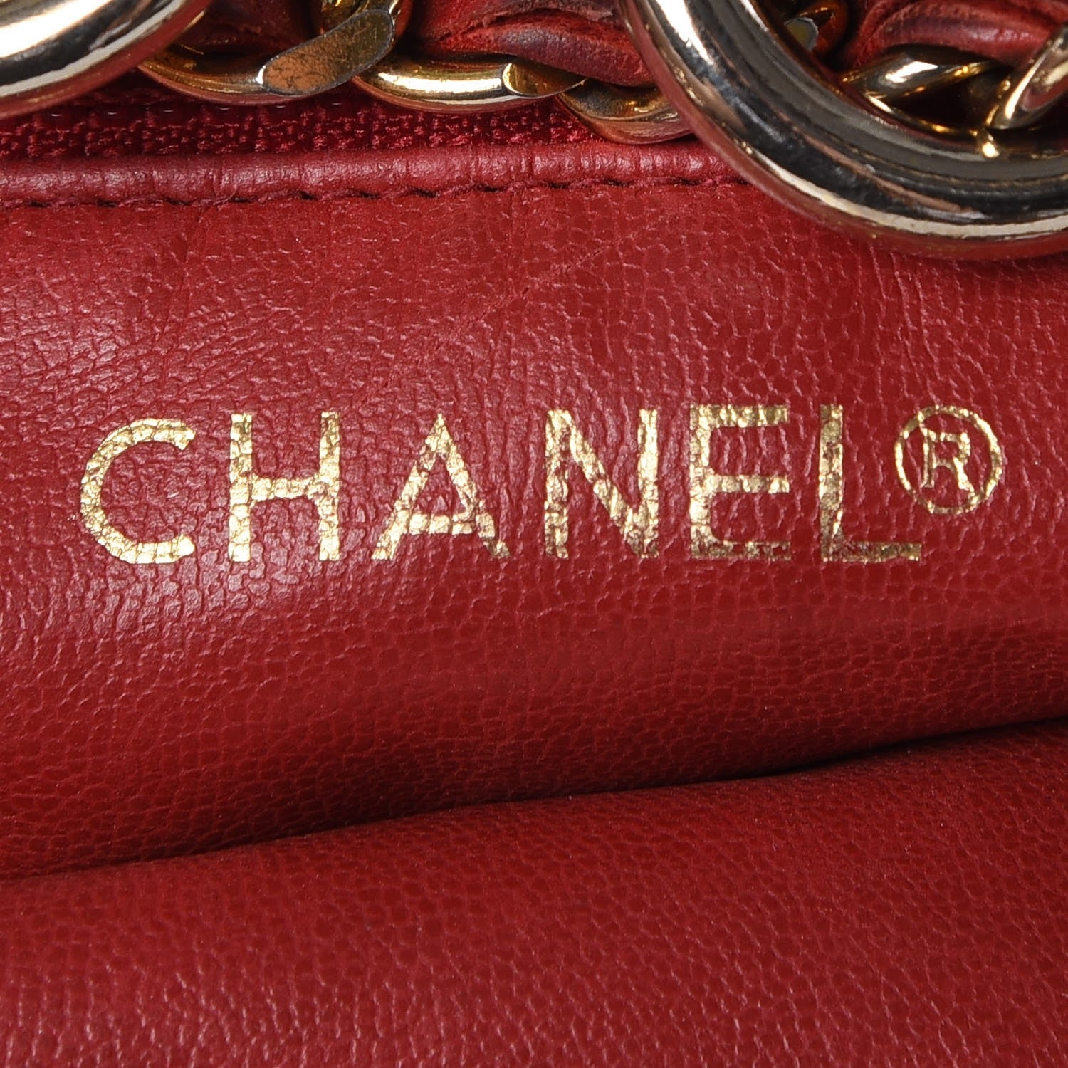 Chanel Lambskin Quilted Drawstring Bucket Bag Red 7 of 13