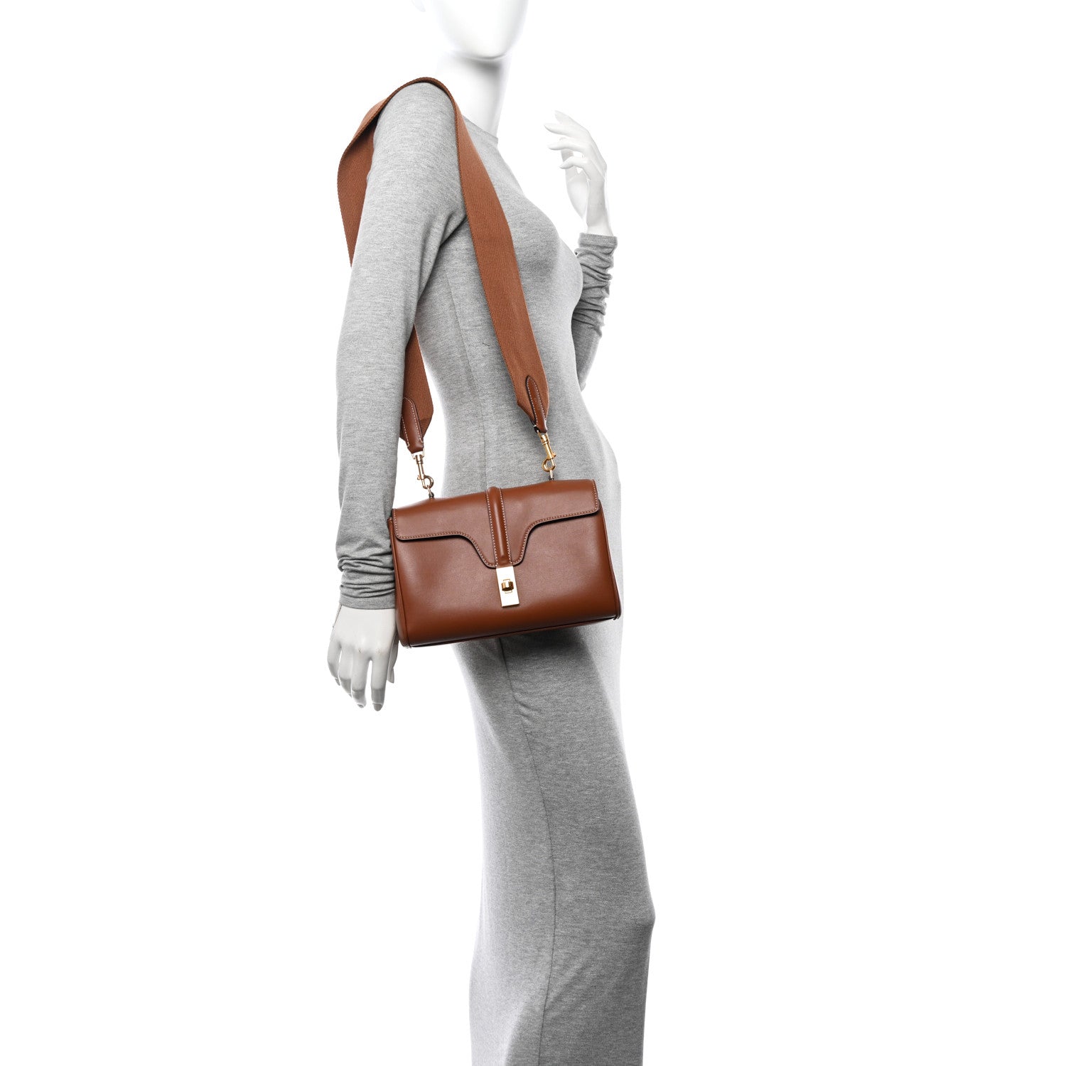 Celine Smooth Calfskin Teen 16 Crossbody Bag Soft Tan 2 of 11