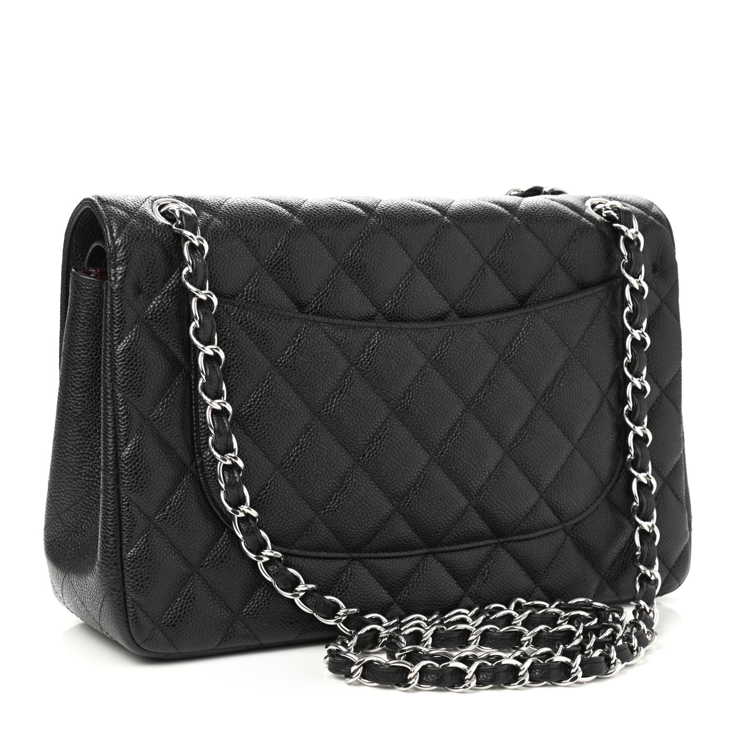 Chanel Caviar Quilted Jumbo Double Flap Black 3 of 11