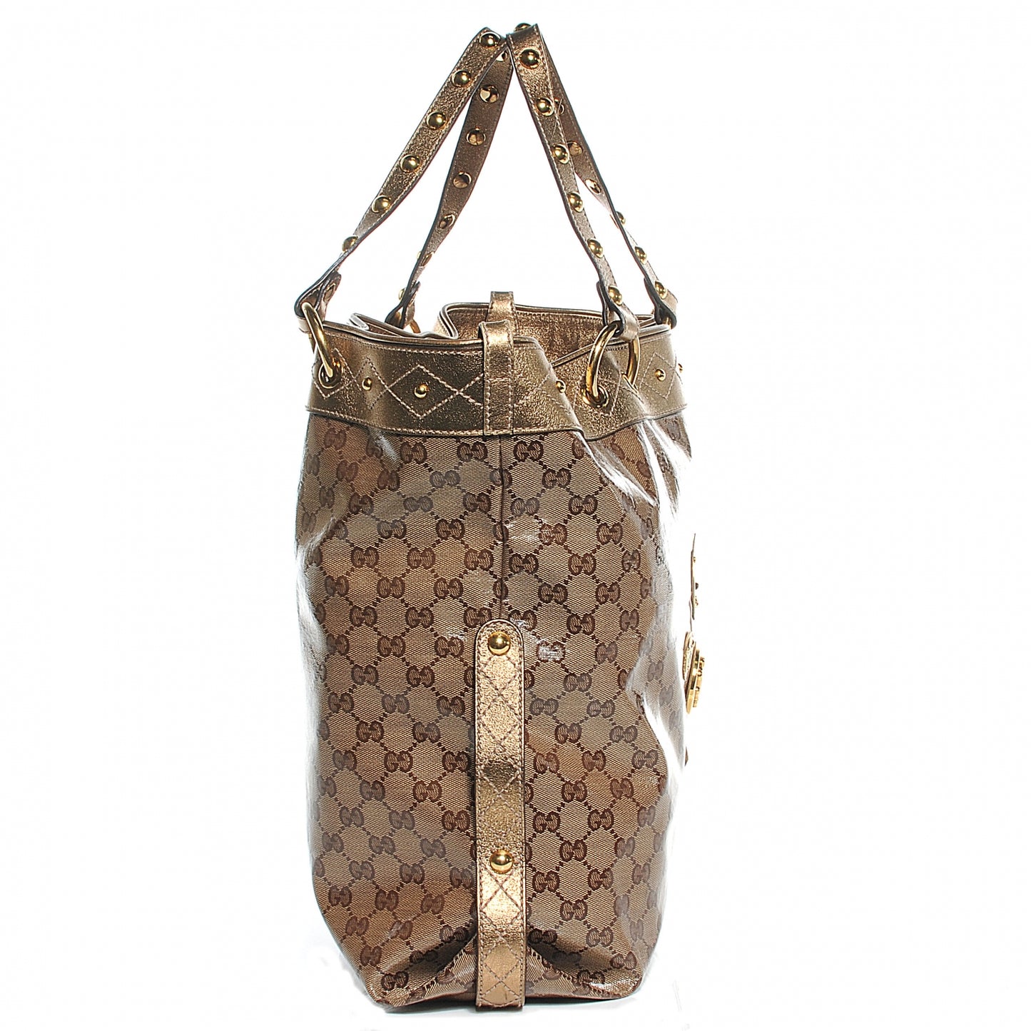 Crystal Monogram Studded Irina Tote