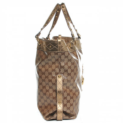 Gucci Crystal Monogram Studded Irina Tote 10 of 12