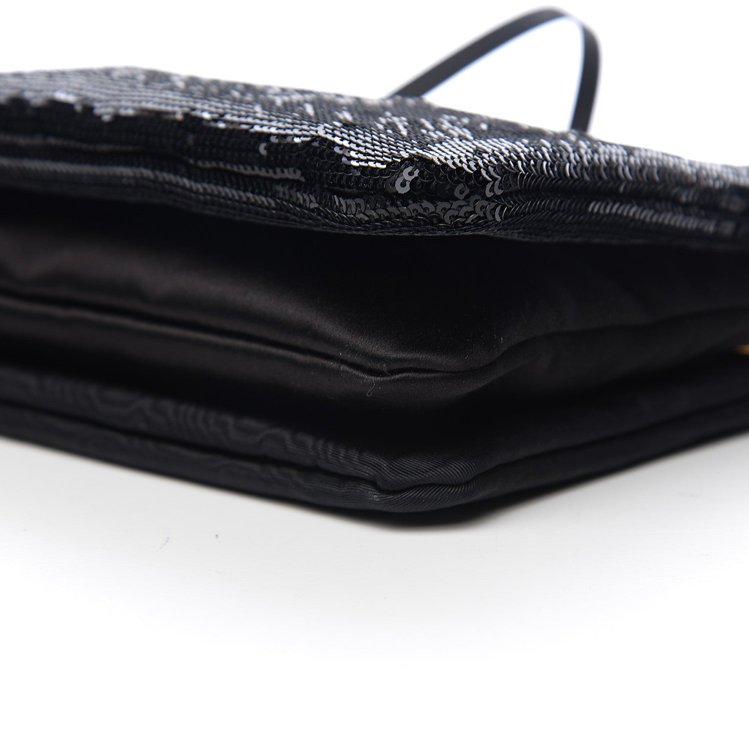 Celine Sequin Small Trio Crossbody Bag Black 8 of 8