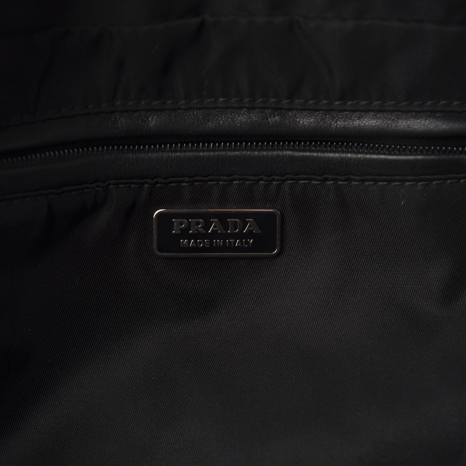 Prada Tessuto Nylon Raso Bear Mini Handle Bag Black 11 of 13
